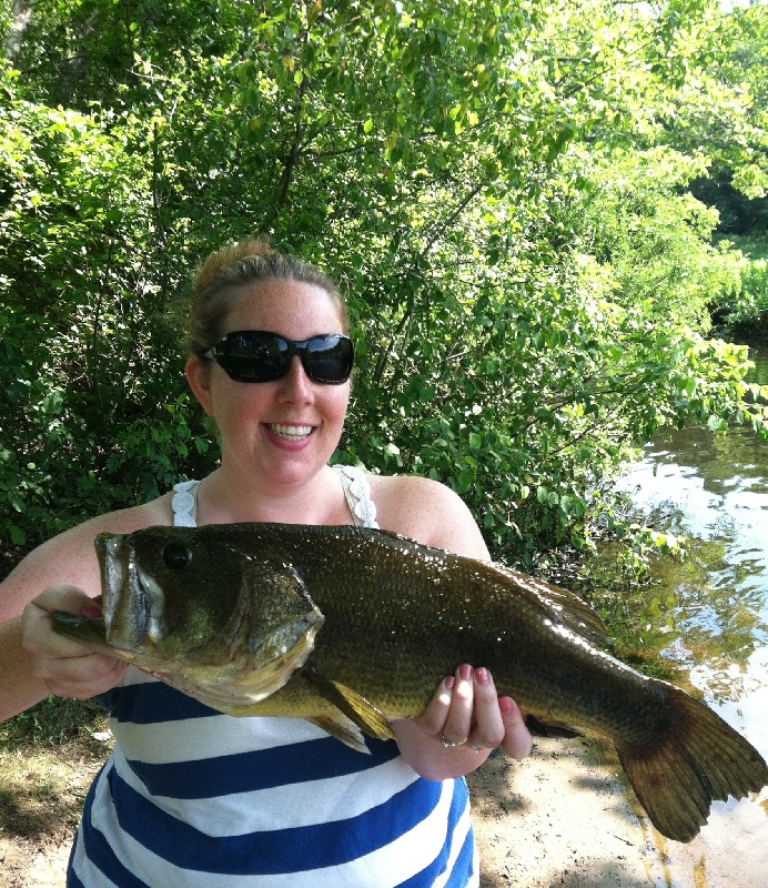 Fiancé crushing any fish I have caught this year